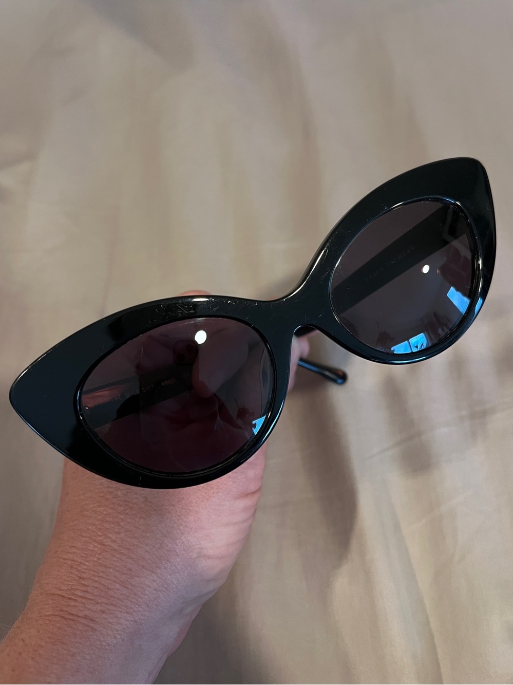 CRAP EYEWARE Classic Cat-Eye Sunglasses in Black